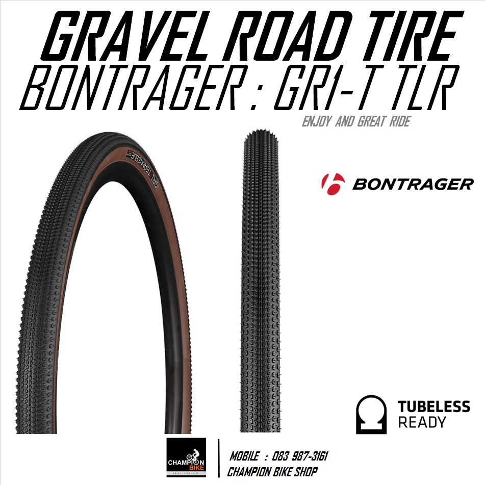 ยางกราเวล BONTRAGER : GR1 700x35 TLR TEAM ISSUE GRAVEL ROAD TIRE ขอบพับ