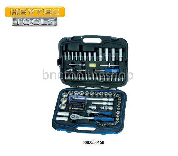 ลูกบ๊อกชุดพร้อมด้ามรู 1/2" x 6เหลี่ยม 105ชิ้น,Socket Set 105pcs,HEYTEC,50825501583