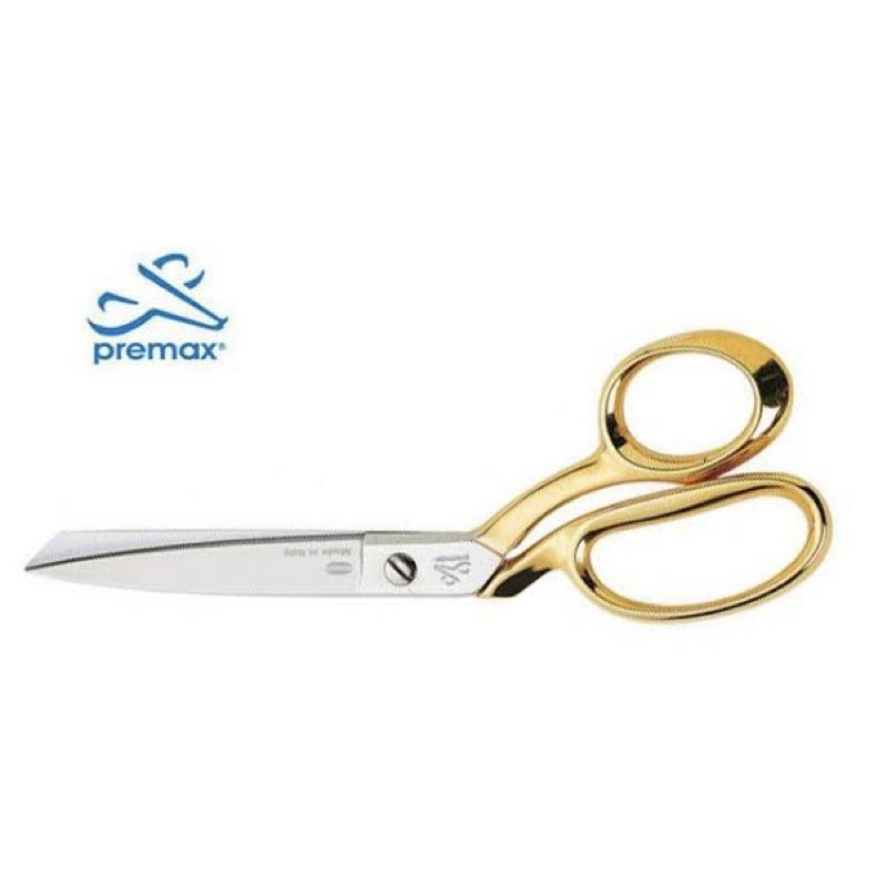 Premax กรรไกรตัดผ้า ด้ามทองใบมีดคมพิเศษ DRESSMAKER SHEARS EVER SHARP 8นิ้ว GOLD HANDLES