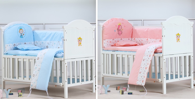 เตียงนอนเด็กไม้สีขาว (WW1) รุ่นอเนกประสงค์ปรับใช้ได้หลายฟังชันก์ B10142