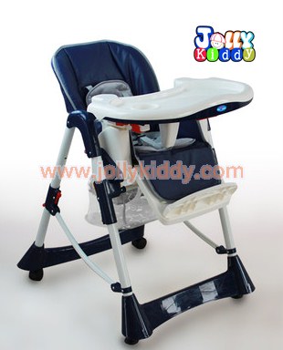 C10153 เก้าอี้นั่งกินข้าว ป่อนข่าวเด็ก Tower chair ปรับเอนเปลนอนได้ สีเขียว