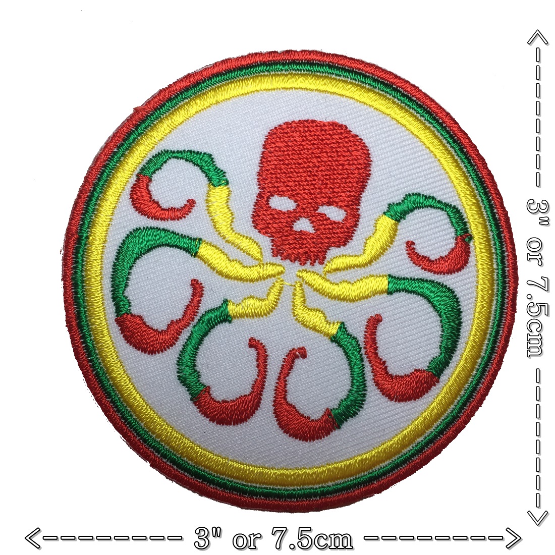 สัญลักษณ์ ไฮดรา ตัวรีดติดเสื้อ อาร์มรีด อาร์มปัก ตกแต่งเสื้อผ้า หมวก กระเป๋า แจ๊คเก็ตยีนส์ Movie Embroidered Iron on Patch