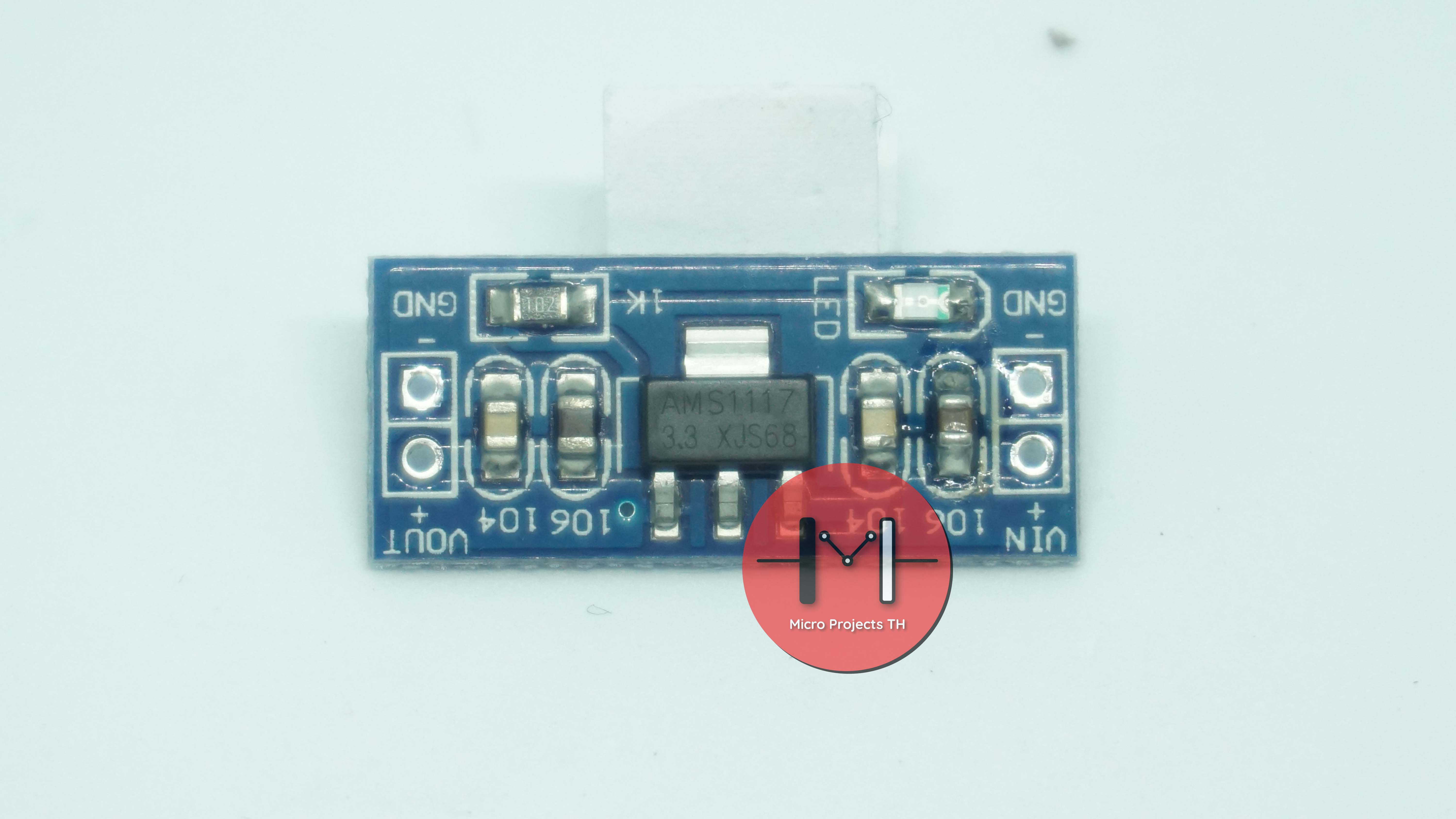 4.5V-7V to 3.3V AMS1117-3.3V Power Supply Module