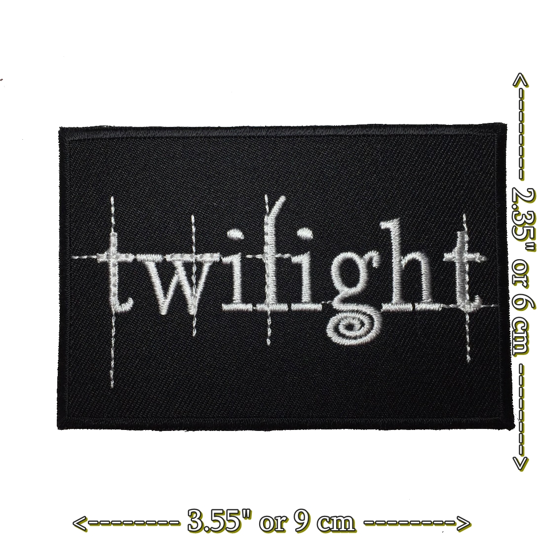 twilight ตัวรีดติดเสื้อ อาร์มรีด อาร์มปัก ตกแต่งเสื้อผ้า หมวก กระเป๋า แจ๊คเก็ตยีนส์ Quote Embroidered Iron on Patch