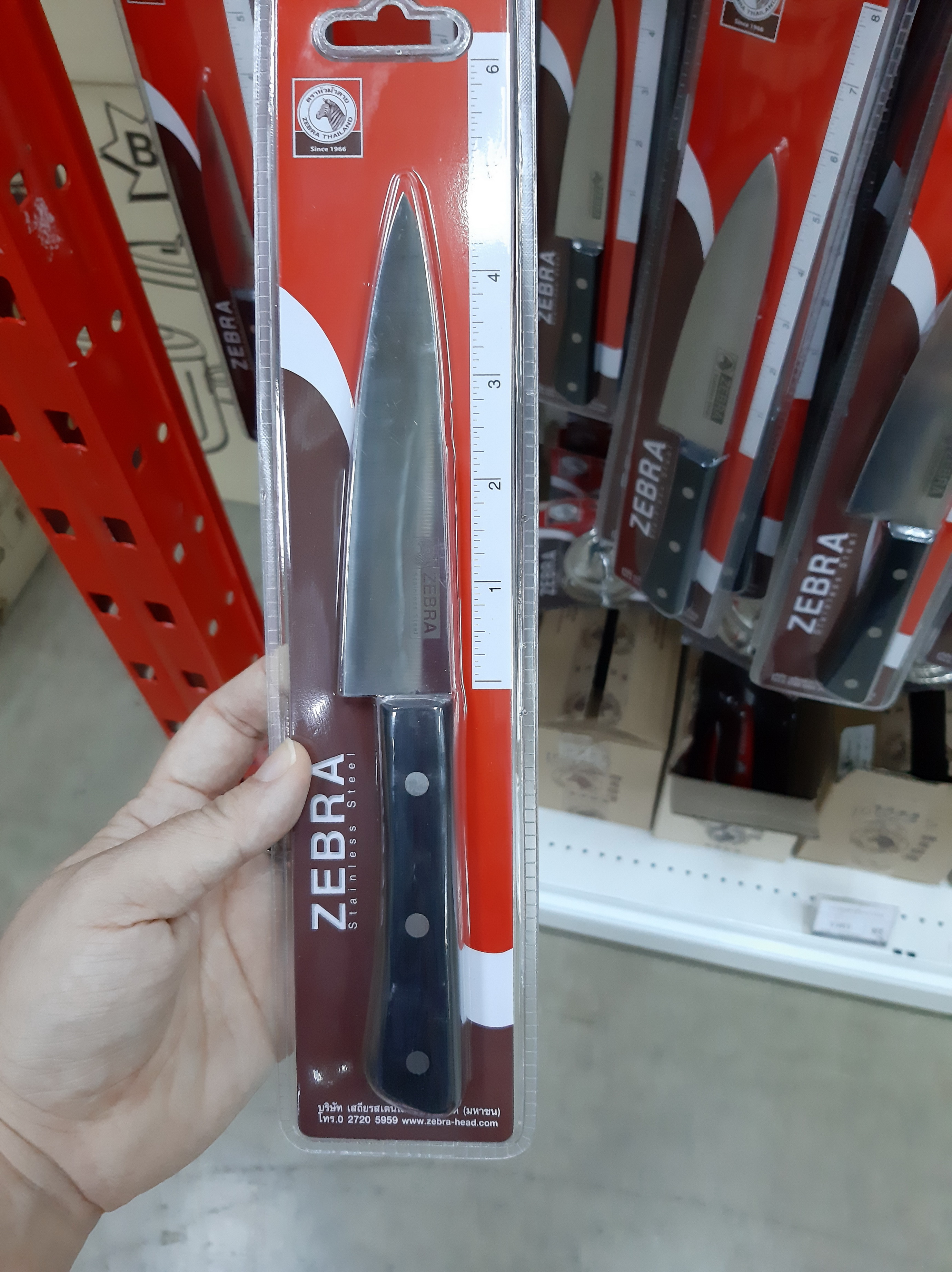 Zebra มีดอเนกประสงค์ 5 นิ้ว รุ่น Chef ตราหัวม้าลาย