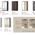 ตู้เสื้อผ้าบานเลื่อน 4 ฟุต รุ่น W12SL...