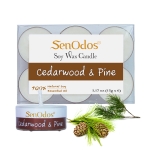 เทียนหอม เทียนทีไลท์ อโรม่า Cedarwood + Pine Tealight Soy Candle Aroma 15g x6 PCS กลิ่นซีดาร์วูด + ไพน
