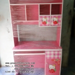 โต๊ะคอมพิวเตอร์คิตตี้ ลายสตรอเบอรี่