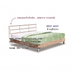 เตียงไม้ ลายตาราง รุ่น B07 มีขนาด 5 ฟุต และ 6 ฟุต