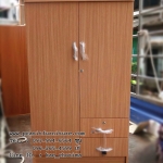 ตู้เสื้อผ้าเด็ก 2 ประตู ขนาด 80 ซม. เตี้ย