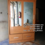 ตู้เสื้อผ้า 4 ฟุต บานเลื่อนกระจก