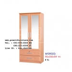 ตู้เสื้อผ้า 90 ซม. กระจก 2 บาน รุ่น W0902D