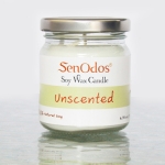 SenOdos Unscented Soy Candles เทียนหอม อโรม่า เทียนไขถั่วเหลืองบริสุทธิ์ 190g