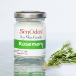 SenOdos เทียนหอม อโรม่า เทียนหอมสปา Rosemary Scented Soy Candle Aroma 45 g. - กลิ่นโรสแมรี่แท้
