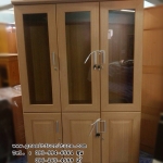 ตู้หนังสือ ตู้เอกสาร ตู้โชว์ 3 ประตู ขนาด 120 ซม.