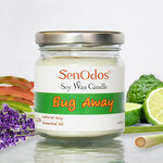 SenOdos Bug Away Soy Candles เทียนหอม อโรม่า เทียนหอม ไล่ยุง ไล่แมลง ไล่หนู 190g.