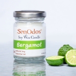 SenOdos เทียนหอม อโรม่า เทียนหอมสปา Bergamot Scented Soy Candle Aroma 45 g.- กลิ่นมะกรูดแท้