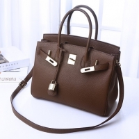กระเป๋าหนังวัวแท้ ผู้หญิง ทรง Birkin bag (Size25cm)