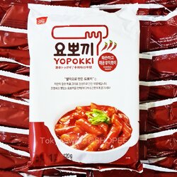 (แบบซอง) Yopokki Hot & Spicy Tokpokki ต็อกป๊อกกิซอสเผ็ดมาก ขนาด 120 กรัม