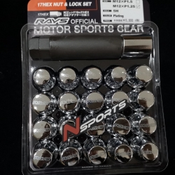 น็อตเหล็กเรย์ 17H 1.5 และ 1.25 ของแท้จากญี่ปุ่น สีเงิน (ไม่ลอก)