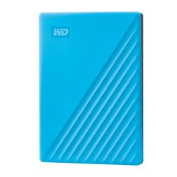 WD My Passport HDD 1TB 2TB 4TB 5TB External Harddisk ฮาร์ดดิสพกพา Blue สีฟ้า ,USB 3.2 Gen 1 , USB A 2.0 Western Digital