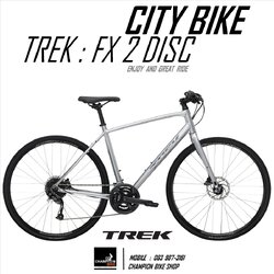 จักรยานซิตี้ไบค์ TREK : FX 2 DISC CITY BIKE - 2023 สีเงิน-เงินโครเมี่ยม