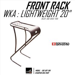 ตะแกรงหน้าจักรยานวงล้อ20นิ้ว WORKER ANT : BRUNO 20 FRONT RACK CARRIER FOR 20"
