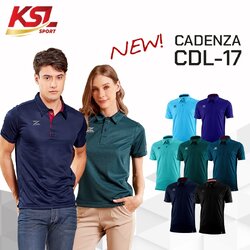 CADENZA เสื้อโปโล เสื้อคอปก เสื้อโปโลพรีเมี่ยม คาเดนซ่า รุ่น CDL-17 สีชุดที่ 2