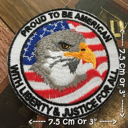 นกอินทรีย์ USA ตัวรีดติดเสื้อ อาร์มรีด อาร์มปัก ตกแต่งเสื้อผ้า หมวก กระเป๋า แจ๊คเก็ตยีนส์ Badge Embroidered Iron on Patch
