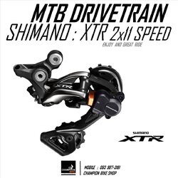 ตีนผีเสือภูเขา11สปีด ขายาว SHIMANO XTR RD-M9000-SGS MTB REAR DERAILLEUR 11 SPEED