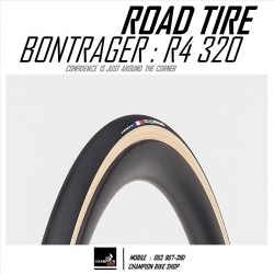 ยางเสือหมอบ BONTRAGER : R4 320 ROAD TIRE ขอบงัด แก้มแก้ว