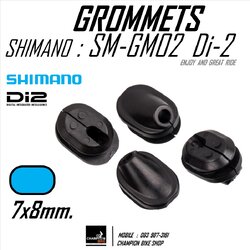 จุกยางร้อยสายไฟ Di-2 สายเกียร์ไฟฟ้าเข้าเฟรม ขนาด 7x8mm SHIMANO Di2 SM-GM02 GROMMETS Di-2