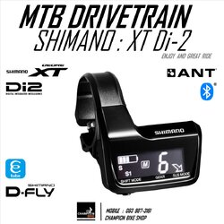 หน้าจอแสดงผลเกียร์ไฟฟ้า SHIMANO XT Di2 JUNCTION A SC-MT800 SYSTEM INFORMATION DISPLAY Di-2