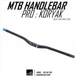 แฮนด์ยกเสือภูเขา PRO : KORYAK RISER Di-2 MTB HANDLEBAR Di-2 CABLE INTEGRATION