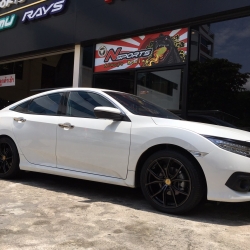Honda Civic FC + Rays 57FXX CJ 18x8+38 5-114.3