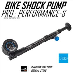 สูบลมโช๊คจักรยาน ที่เติมลมโช้คจักรยาน PRO : PERFORMANCE-SUSPENSION BIKE SHOCK PUMP
