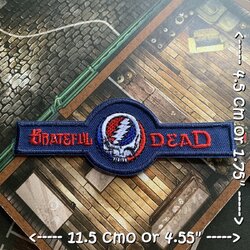 Grateful Dead วงดนตรี ร็อค เฮฟวี่เมทัล พังค์ ตัวรีดแบบปัก อาร์มปัก ตัวรีดติดเสื้อ ตัวรีด ติดกระเป๋า ติดหมวก ติดแจ๊คเก็ต Rock Iron on Embroidered Patch