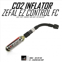หลอดก๊าซเติมลมยางพร้อมหัว ZEFAL : CO2 INFLATOR