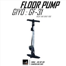 สูบลมจักรยาน GIYO : GF-31 FLOOR PUMP