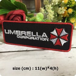 Umbrella Corporation ตัวรีดติดเสื้อ อาร์มรีด อาร์มปัก ตกแต่งเสื้อผ้า หมวก กระเป๋า แจ๊คเก็ตยีนส์ Badge Embroidered Iron on Patch