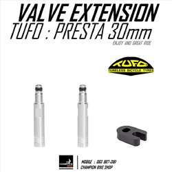 ต่อวาล์วยางในจักรยาน 30mm TUFO : PRESTA VALVE EXTENSION 30mm.