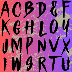 ตัวรีดติดเสื้อ ตัวรีดตัวอักษร Street พังค์ แนวๆ แบบสติกเกอร์ รีดแล้วลอก สกรีนลาย ตัวรีดDFT DTF ART Alphabet Letter