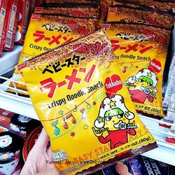 Baby Star Yakisoba เบบี้สตาร์ นูเดิ้ล สแน็ค มาม่าญี่ปุ่นกรอบแบบเส้นฝอย รสยากิโซบะ บรรจุ 90 กรัม