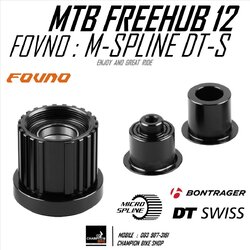 โม่ 12 SPEED MICRO SPLINE สำหรับล้อ DT-SWISS / BONTRAGER FORNO : 12 SPEED MICRO-SPLINE FREE HUB FOR DT-SWISS / BONTRAGER CONVERSION KIT