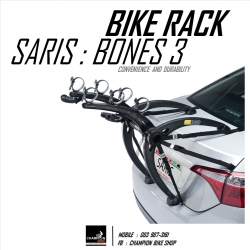 แร็คบรรทุกจักรยาน 3 คัน แบบแขวนท้ายรถยนต์ SARIS RACK : BONES 3 CAR RACK