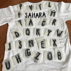 ตัวรีดติดเสื้อ ตัวรีดตัวอักษร ใยแมงมุม แบบสติกเกอร์ รีดแล้วลอก สกรีนลาย ตัวรีดDFT DTF ART Alphabet Letter