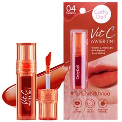Cathy Doll Vit C Water Tint 2.7G #04 TANGERINE ลิปทินท์น้ำแร่ เคที่ดอลล์ วิทซีวอเตอร์ทินท์ 2.7G สี 04 TANGERINE