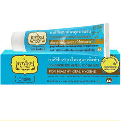 TepThai เทพไทย ยาสีฟันสมุนไพร สูตรเข้มข้น รสดั้งเดิม 15 กรัม