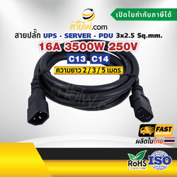 สายไฟ AC สายปลั๊ก UPS PDU 3x2.5 Sq.mm. มีกราวด์