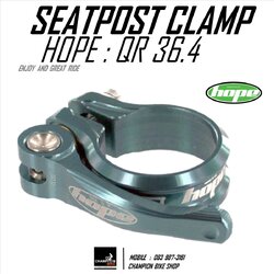 รัดหลักอาน แบบปลดเร็ว ขนาด 36.4 HOPE : QR SEATPORT CLAMP สีเทา
